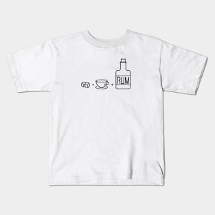 Sugar and Tea and Rum Kids T-Shirt